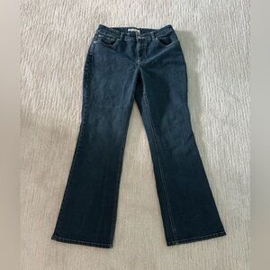 Women’s Chico’s Platinum Bootcut Stretch Jeans Size 1 Short Excellent Condition